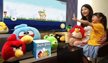 Angry Birds ganha versão controlada por gestos para Smart TVs da Samsung