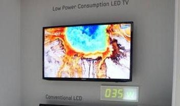 Samsung exibe televisores LED com consumo reduzido