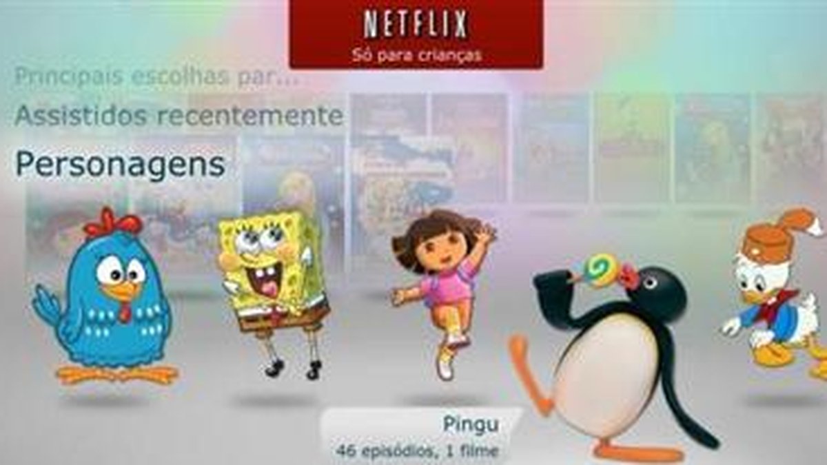 Crianças poderão escolher conteúdo da Netflix com base nos personagens