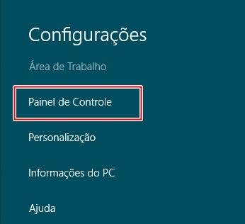 Abrindo o Painel de Controle