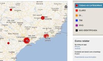 Buraco negro: mapa mostra áreas em que o 3G não funciona