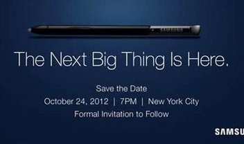 Detalhes sobre lançamento do Galaxy Note II podem ser apresentados no dia 24 de outubro