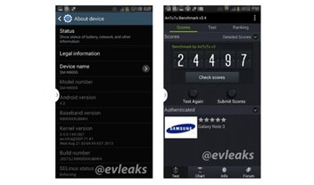 Fera indomável: benchmarks incríveis do Galaxy Note 3 caem na web