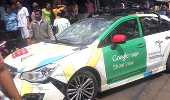 Carro do Google Street View se envolve em acidente na Indonésia