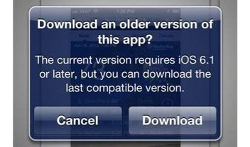 Versões antigas do iOS agora podem baixar versões compatíveis de apps