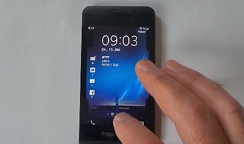 Confira um suposto smartphone BlackBerry Z10 em funcionamento [vídeo]