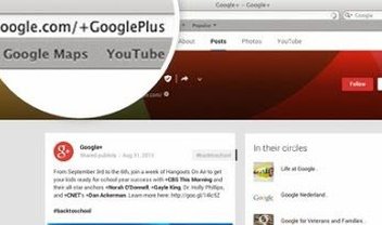 Google+ amplia seu sistema de URLs personalizadas