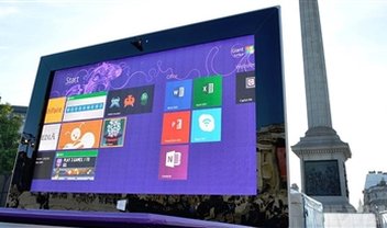 Microsoft instala Surface 2 gigante de 383 polegadas em Londres