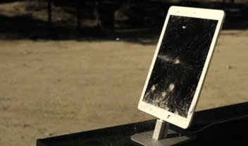 Agora é a vez de o iPad Air ser testado e levar alguns tiros