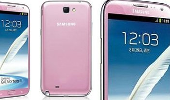 Samsung Galaxy Note 2 agora está disponível em cor-de-rosa