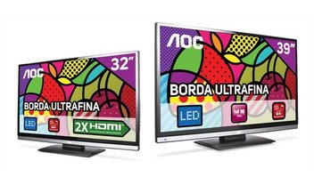 AOC lança nova linha de TVs LED de 32 e 39 polegadas