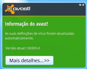 Desativando os sons do avast!
