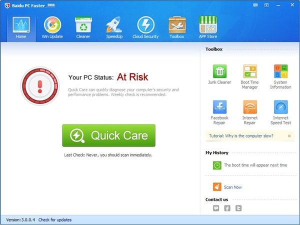 Baidu PC Faster.