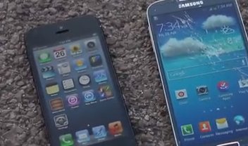 Galaxy S4 x iPhone 5: quem ganha no desafio de quedas? [vídeo]