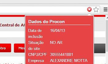 Extensão para Chrome diz se você está em loja não recomendada pelo Procon