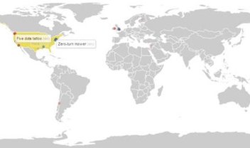 Wikipédia: mapa mostra edições de artigos em tempo real