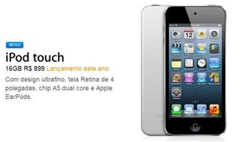 Apple anuncia iPod Touch de 16 GB com preço mais acessível