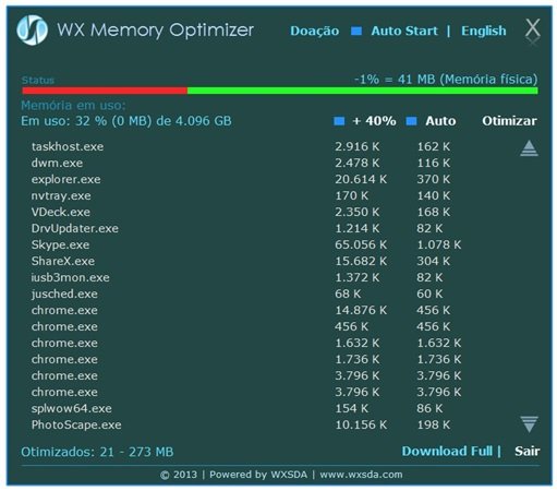 WX Memory Optimizer.
