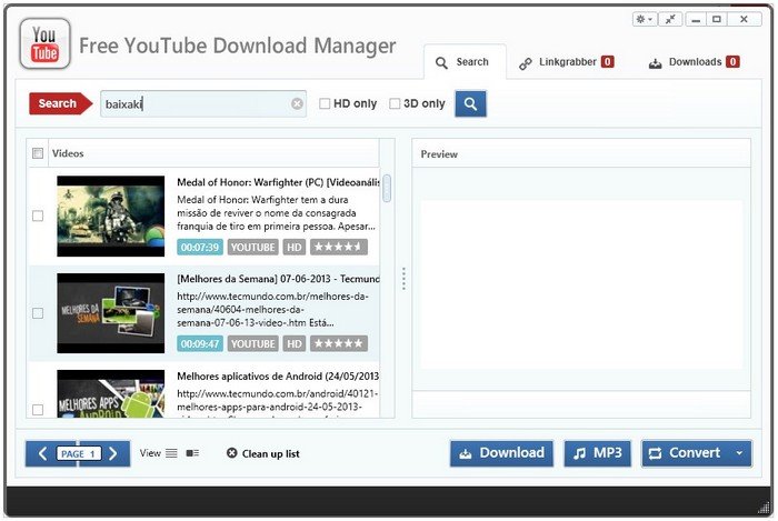 Free YouTube Download Manager.