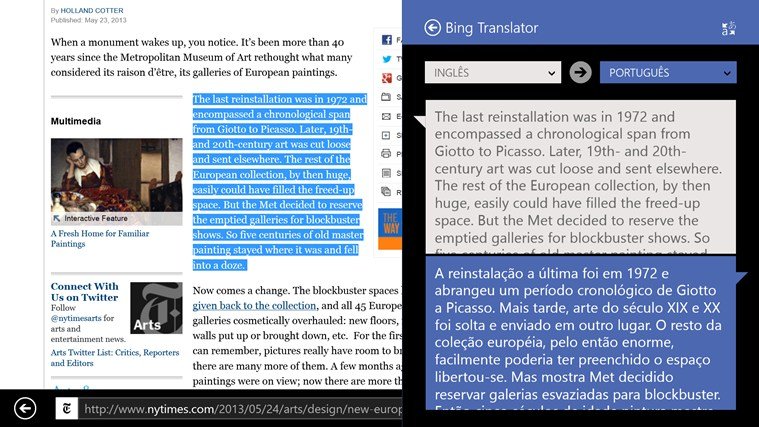 Bing Translator.