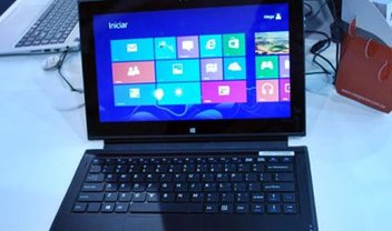 Megaware apresenta híbrido de notebook e tablet com Windows 8