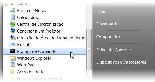 Apresentar 'Abrir janela de Comando aqui' no Explorer do Windows