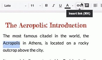 Docs do Google Drive agora tem sugestão de hiperlinks