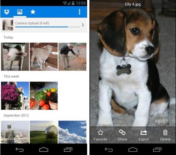 Dropbox para Android