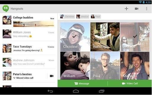 Hangouts para Android