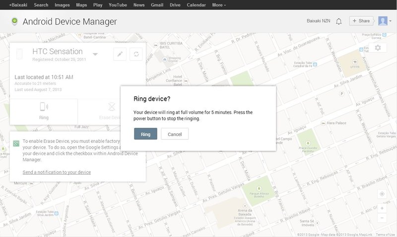 Android Device Manager.