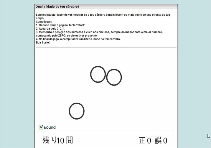 Qual a idade do teu cérebro?