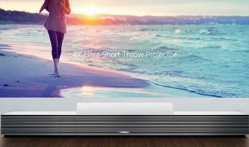 Sony apresenta projetor 4K que pode ficar a poucos centímetros da parede