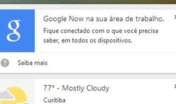 Google Now "chega de fininho" ao Chrome Canary