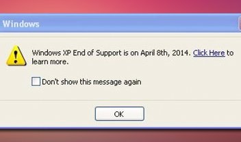 Windows XP vai mostrar popups avisando sobre o fim do suporte ao SO