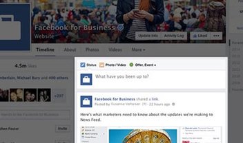 Facebook: design da página de empresas vai ser alterado