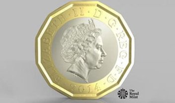 Reino Unido anuncia nova moeda de £ 1