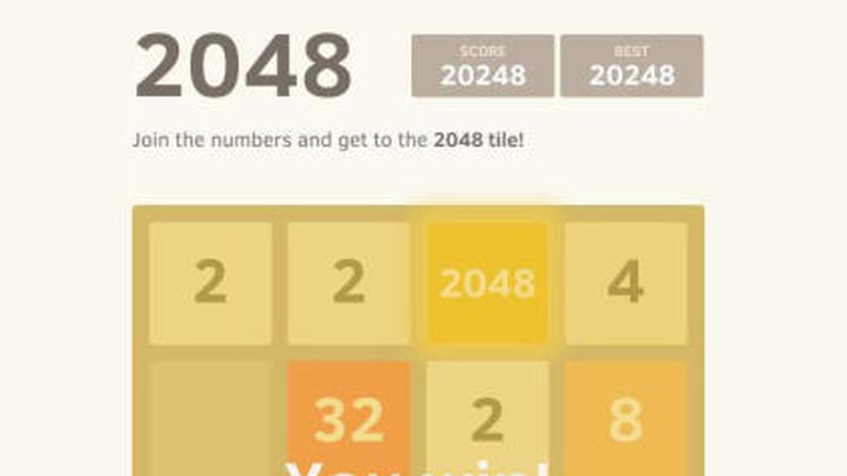 2048, o jogo que é febre do momento