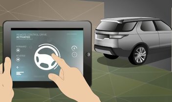 Land Rover apresenta conceito de sistema de direção baseado em tablets