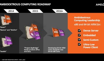 AMD: nova plataforma será compatível com chips ARM e x86