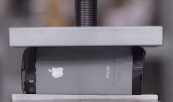 iPhone 5S é esmagado com pressão de 18 mil kg/m² em propaganda [vídeo]