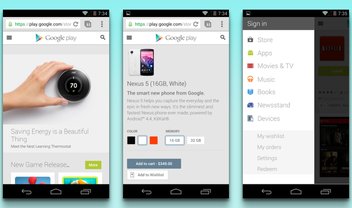 Google Play Store ganha versão web mobile