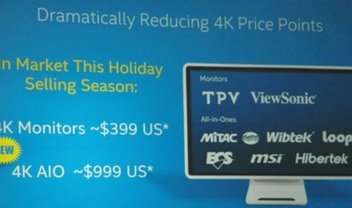 Parceria entre Intel e Samsung levará monitores 4K a US$ 399