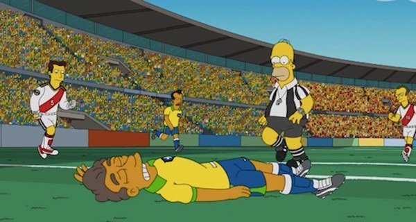 Os Simpsons previu a lesão do Neymar - Foto: Reprodução/Fox/Disney