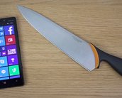 Fruit Ninja com faca de verdade: teste de resistência da tela do Lumia 930