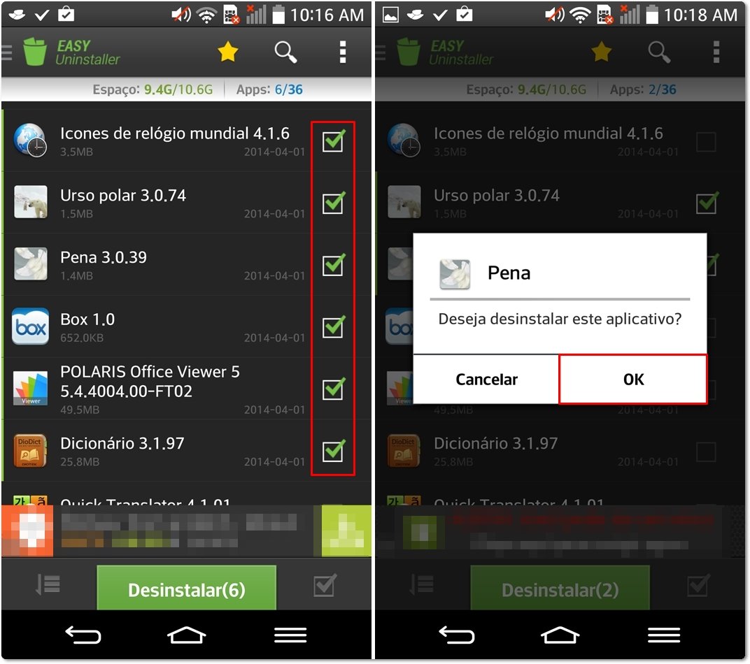 Como desinstalar várias apps ao mesmo tempo num smartphone Android
