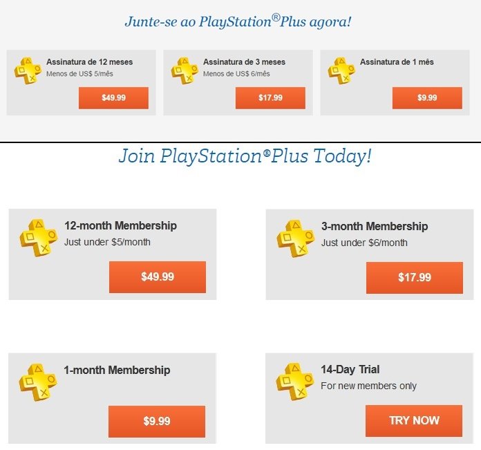 Dica: PS Plus de 1 ano com desconto na Saraiva funciona em contas  americanas da PSN - PSX Brasil