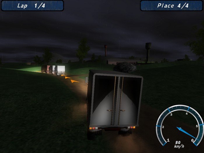 Night Truck Racing.