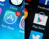 Pesquisa com as lojas de apps revela briga acirrada entre Google e Apple