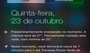 Trânsito e navegação no Brasil voltam à Central de Notificações do iOS