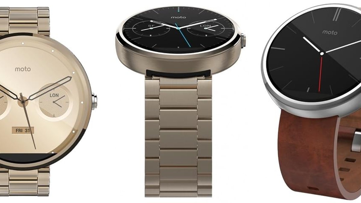 Moto 360 dourado deve ser lançado em breve; veja as fotos do smartwatch